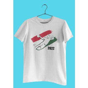 Rövid ujjú gyerek póló 2022 Kézilabda Eb mintával