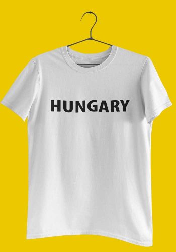 Rövid ujjú gyerek póló Hungary felirattal