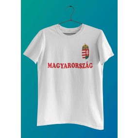   Egyedi rövid ujjú fiú póló címerrel, a hátán választható névvel és számmal