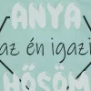 Rövid ujjú baba body "Anya az én igazi hősöm" felirattal