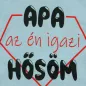   Rövid ujjú baba body "Apa az én igazi hősöm" felirattal