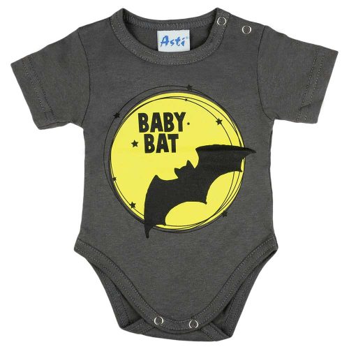 Rövid ujjú baba body "Baby Bat" felirattal