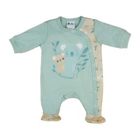   Hosszú ujjú vékony pamut baba rugdalózó koalás mintával