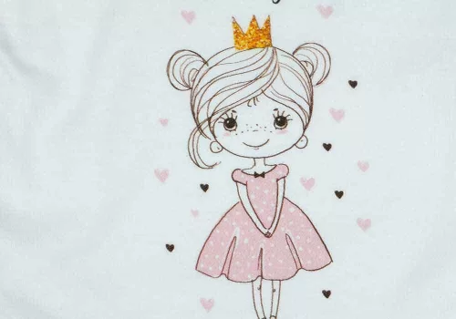 5 részes baba szett hercegnős mintával