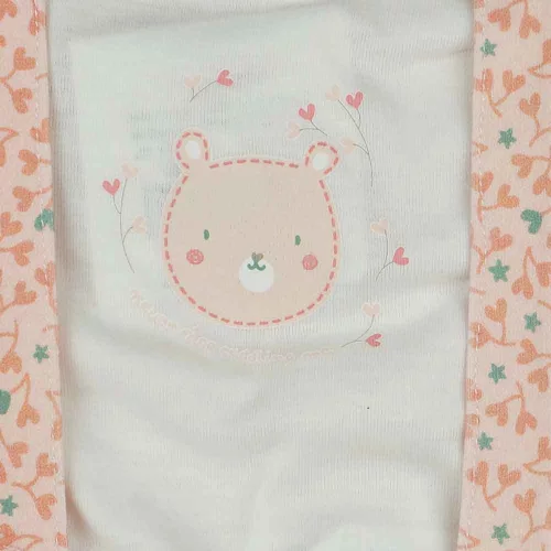 2 részes baba szett macis mintával