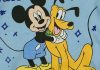 Hosszú ujjú baba body Mickey egér és Pluto mintával