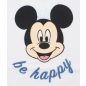 Ujjatlan baba napozó Mickey egér mintával középkék színben