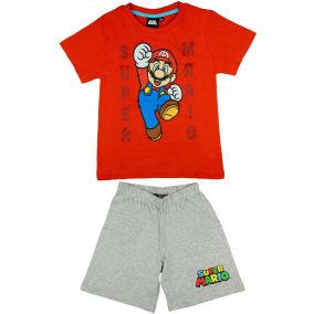 2 részes nyári fiú pizsama Super Mario mintával