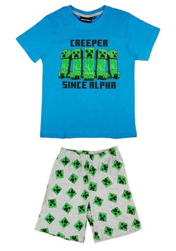 2 részes nyári fiú pizsama Minecraft mintával