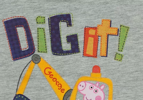 Kisfiú atléta Peppa malac mintával