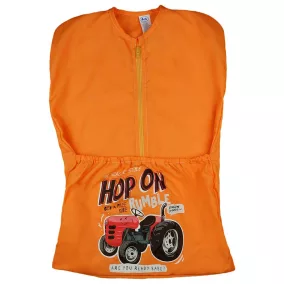 Vállfás oviszsák traktoros mintával