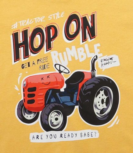 2 részes kisfiú nyári szett traktoros mintával