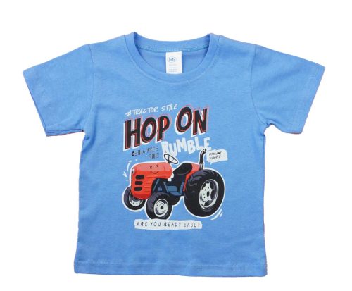 2 részes kisfiú nyári szett traktoros mintával