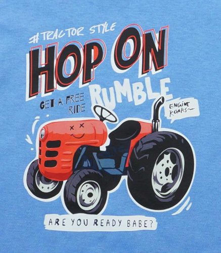 2 részes kisfiú nyári szett traktoros mintával