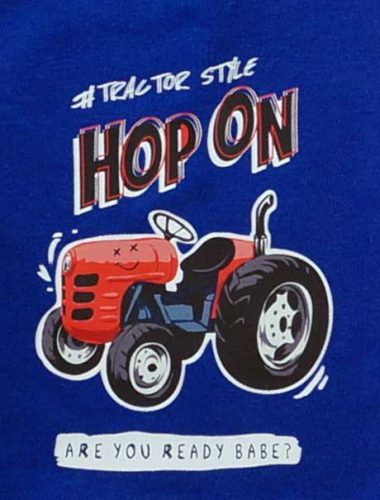 2 részes kisfiú nyári szett traktoros mintával