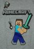 Belül bolyhos hosszú ujjú fiú pulóver Minecraft mintával