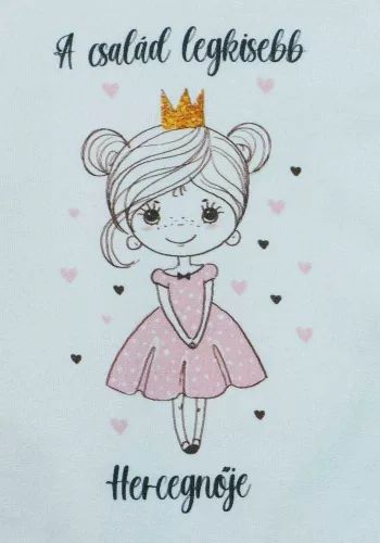 5 részes baba szett belül bolyhos anyagból hercegnős mintával