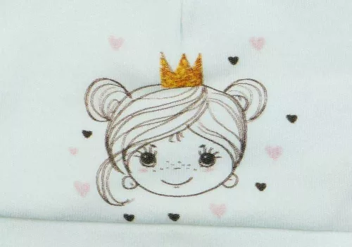 5 részes baba szett belül bolyhos anyagból hercegnős mintával