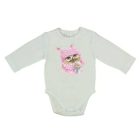 Hosszú ujjú baba body karácsonyi mintával