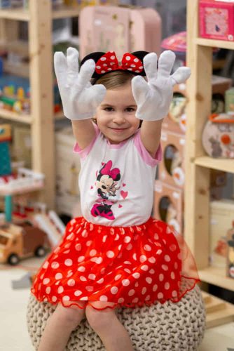 3 részes Minnie egér jelmez.