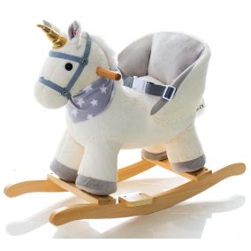 Apollo hintázó unikornis üléssel (hintaló) - bézs