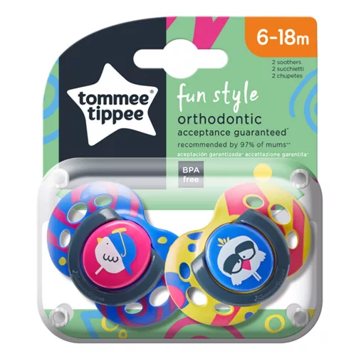 Tommee Tippee játszócumi CTN Fun 2 db 6-18hó
