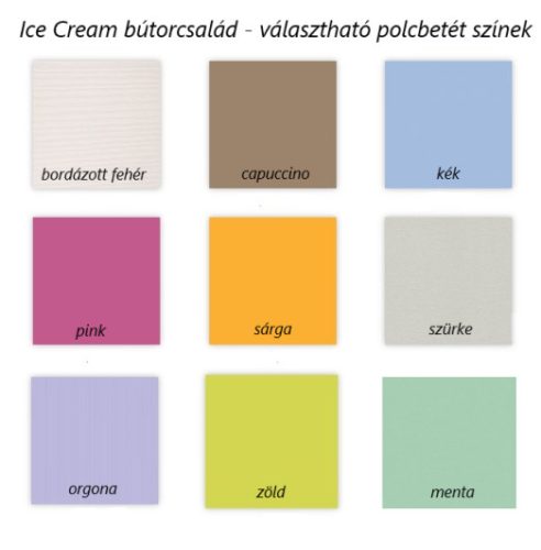 Todi Ice Cream - színes polcbetétek - 1 db