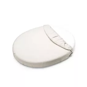   PETITE&MARS Vízhatlan lepedő ovális kiságyakhoz Soft Dream Oval 84x50 White