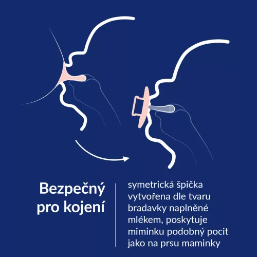 LOVI Dinamikus szilikon cumi Prime 18m+ 2db Kókusz/Elefántcsont