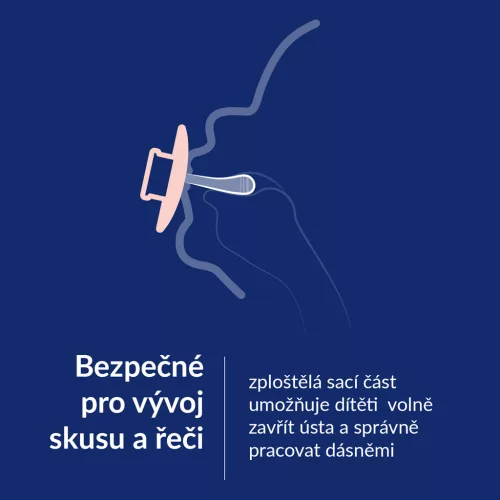 LOVI Dinamikus szilikon cumi Prime 18m+ 2db Baby Blue/Kék