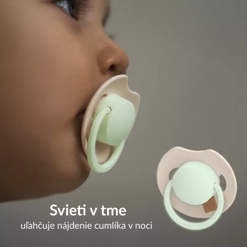 LOVI Világító szilikon dinamikus cumi Prime 0-6m 1db Blush
