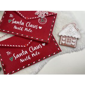 Karácsonyi boríték filc 26cm