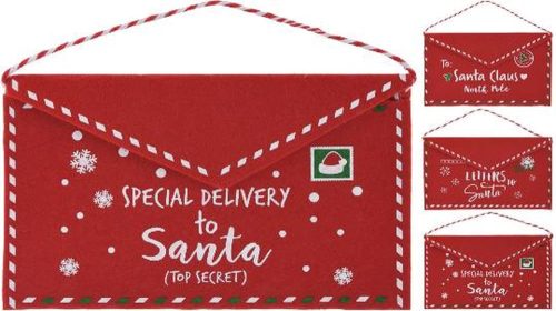 Karácsonyi boríték filc 26cm