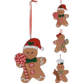 Karácsonyi dísz akasztós mézike 11cm