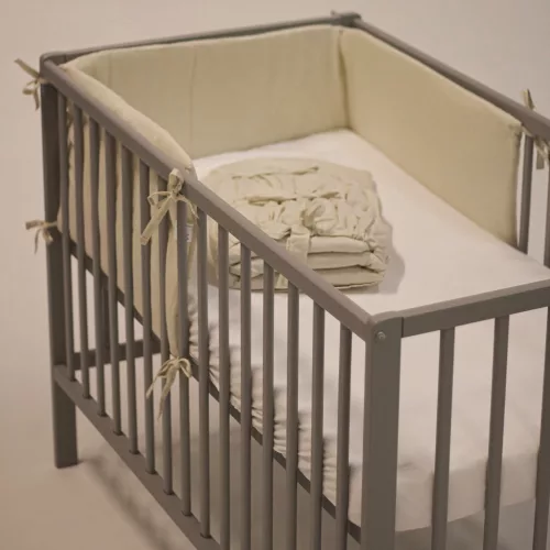 PETITE&MARS Rácsvédő kiságyba  TILLY Light Beige 180 cm