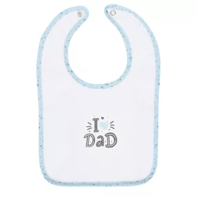 Bubaba patentos előke - I love Dad kék