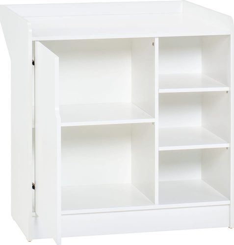 VOX Maxim 1 ajtós 3 polcos pelenkázó komód toldalékkal - Fehér