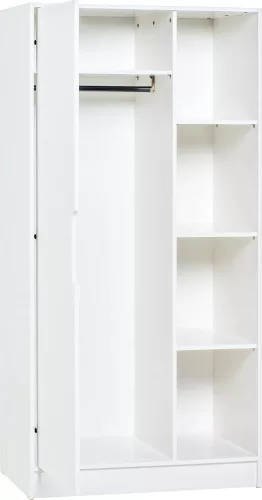 VOX Maxim 1 ajtós, polcos nagyszekrény - Fehér