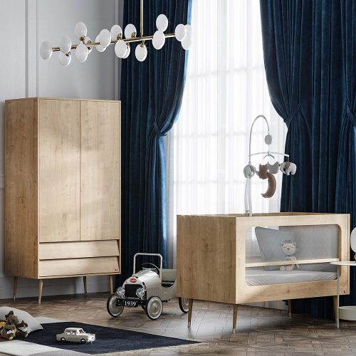 VOX Bosque átalakítható 70x140-es babaágy,kiságy- Oak