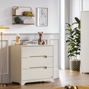 VOX Ova 3 fiókos komód - Grey/beige