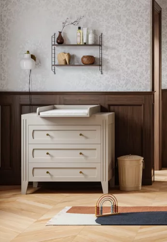 VOX Milenne 3 fiókos komód- Sand beige