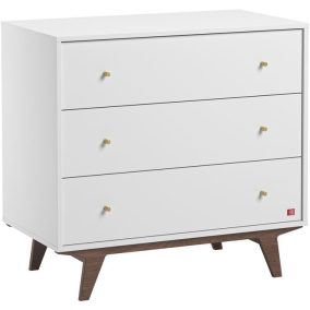 VOX Mid II komód – 3 fiókos  - fehér