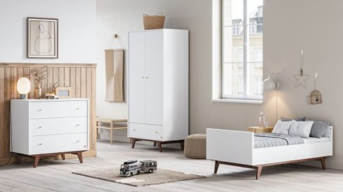 VOX Mid II komód – 3 fiókos  - fehér