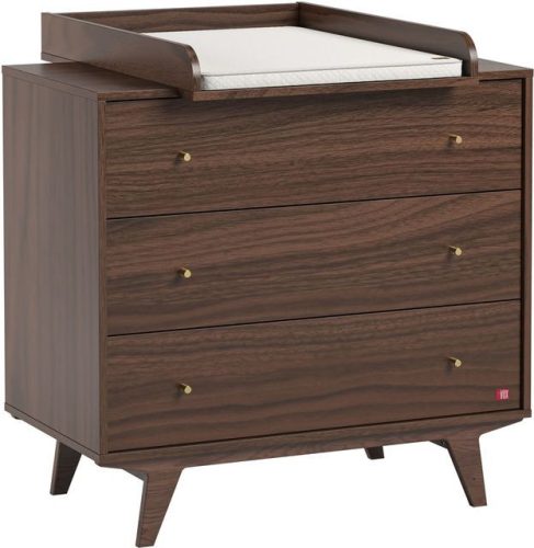 VOX Mid II pelenkázó toldalék 3 fiókos komódhoz - dió