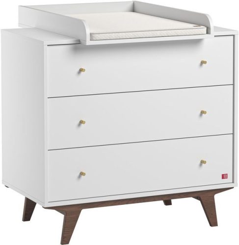 VOX Mid II pelenkázó toldalék 3 fiókos komódhoz - fehér