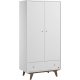 VOX Mid II kétszárnyú gardróbszekrény - fehér