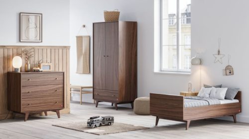 VOX Mid II átalakítható babaágy – 70×140 cm - dió