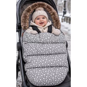   FreeON univerzális babakocsi bundazsák, lábzsák 100x55 cm-es víztaszító - Szürke