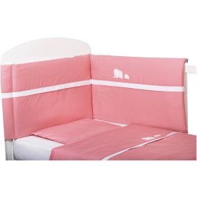 Bubaba 6 részes ágynemű szett -Rózsaszín elefántos