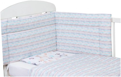 Bubaba 6 részes ágynemű szett -Színes lufis állatos